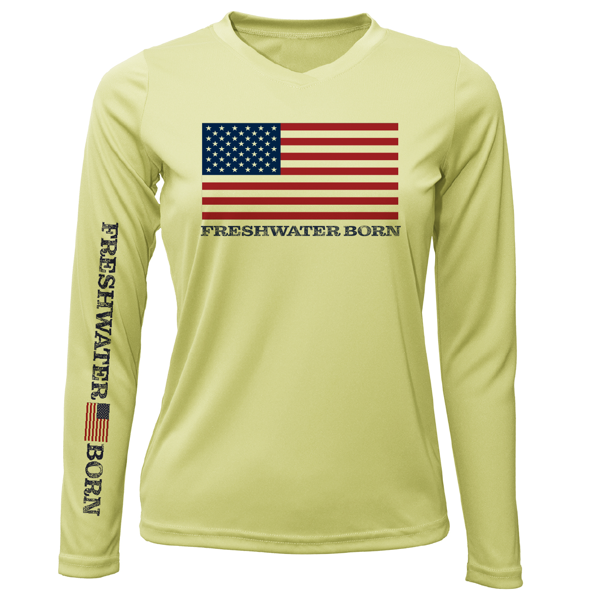 Florida USA Freshwater Born Women's Long Sleeve UPF 50+ Dry-Fit Shirt