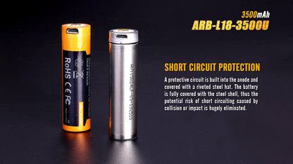 Fenix ARB-L18-3500U USB Rechargeable Li-ion 18650 Battery