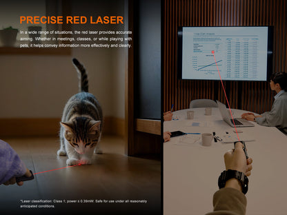 Fenix E06R Keychain Light with White, UV, and Red Laser Lights