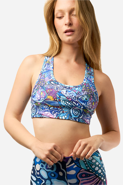 Enchanted Grayling Sports Bra