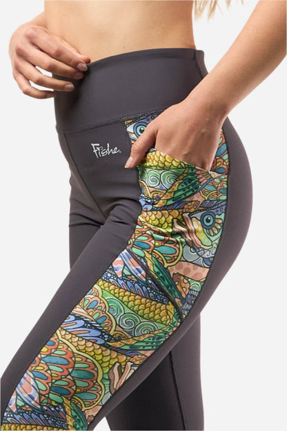 Tropical Tarpon Pocket Leggings