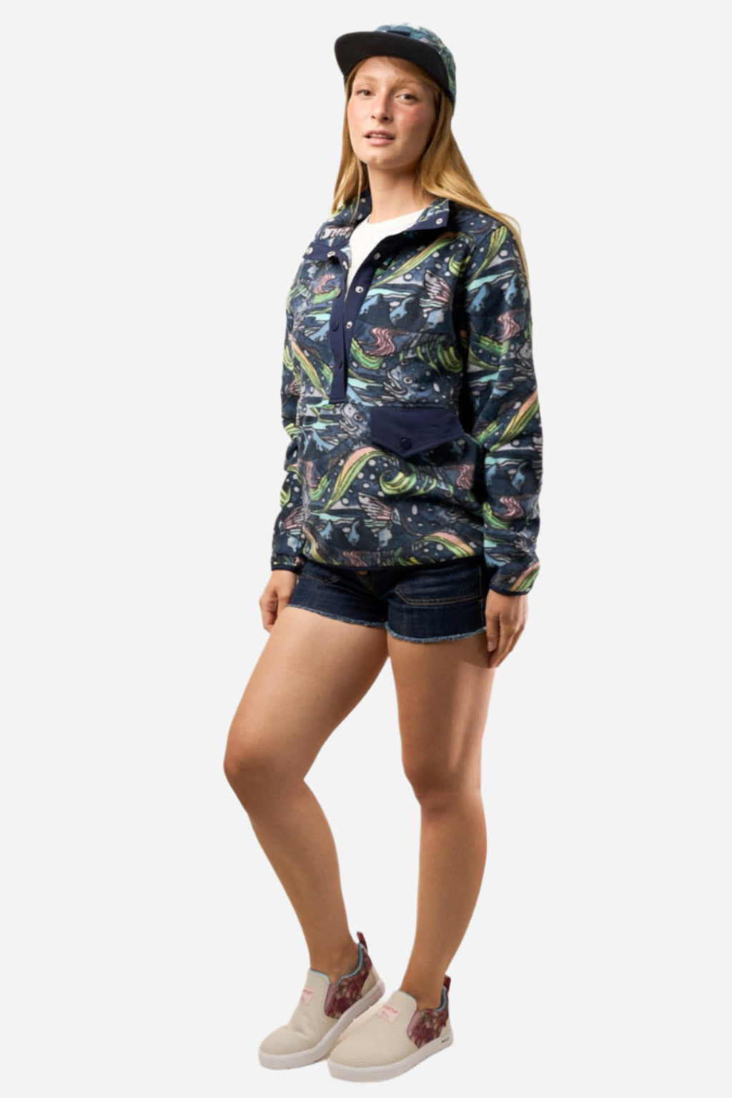 HaliBorealis Riffle Snap Fleece