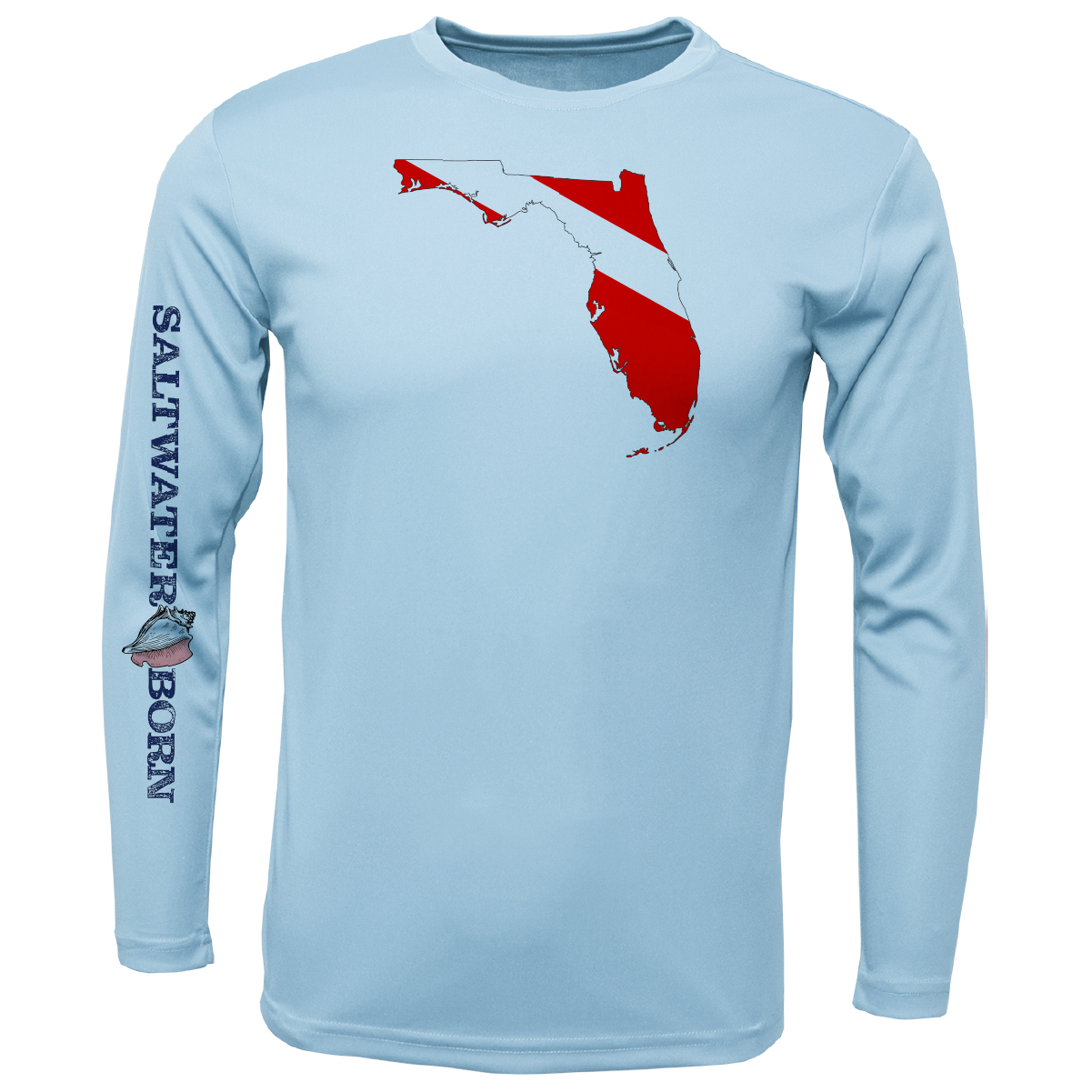 Key West, FL Florida Diver Long Sleeve UPF 50+ Dry-Fit Shirt