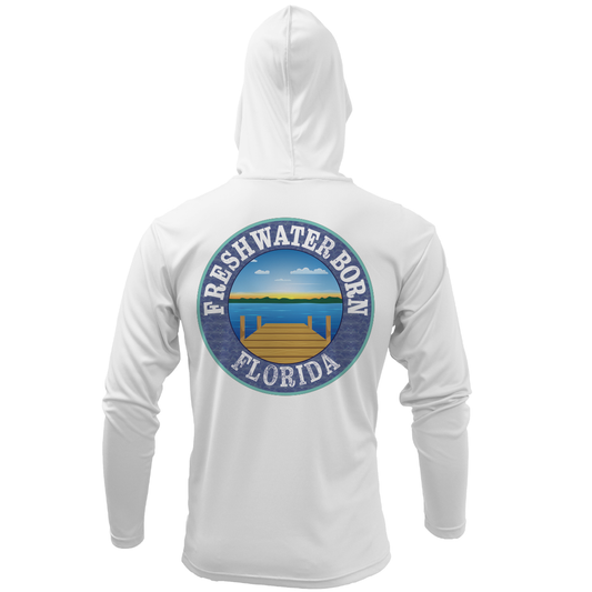 Florida USA Freshwater Born Men's Long Sleeve UPF 50+ Dry-Fit Hoodie