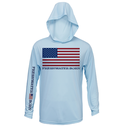 Michigan USA Freshwater Born Men's Long Sleeve UPF 50+ Dry-Fit Hoodie