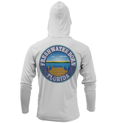 Florida USA Freshwater Born Men's Long Sleeve UPF 50+ Dry-Fit Hoodie