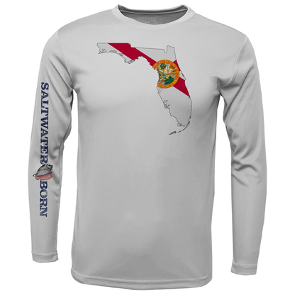 Key West, FL State of Florida Boy's Long Sleeve UPF 50+ Dry-Fit Shirt