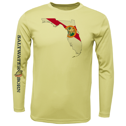 Saltwater Born State of Florida Long Sleeve UPF 50+ Dry-Fit Shirt