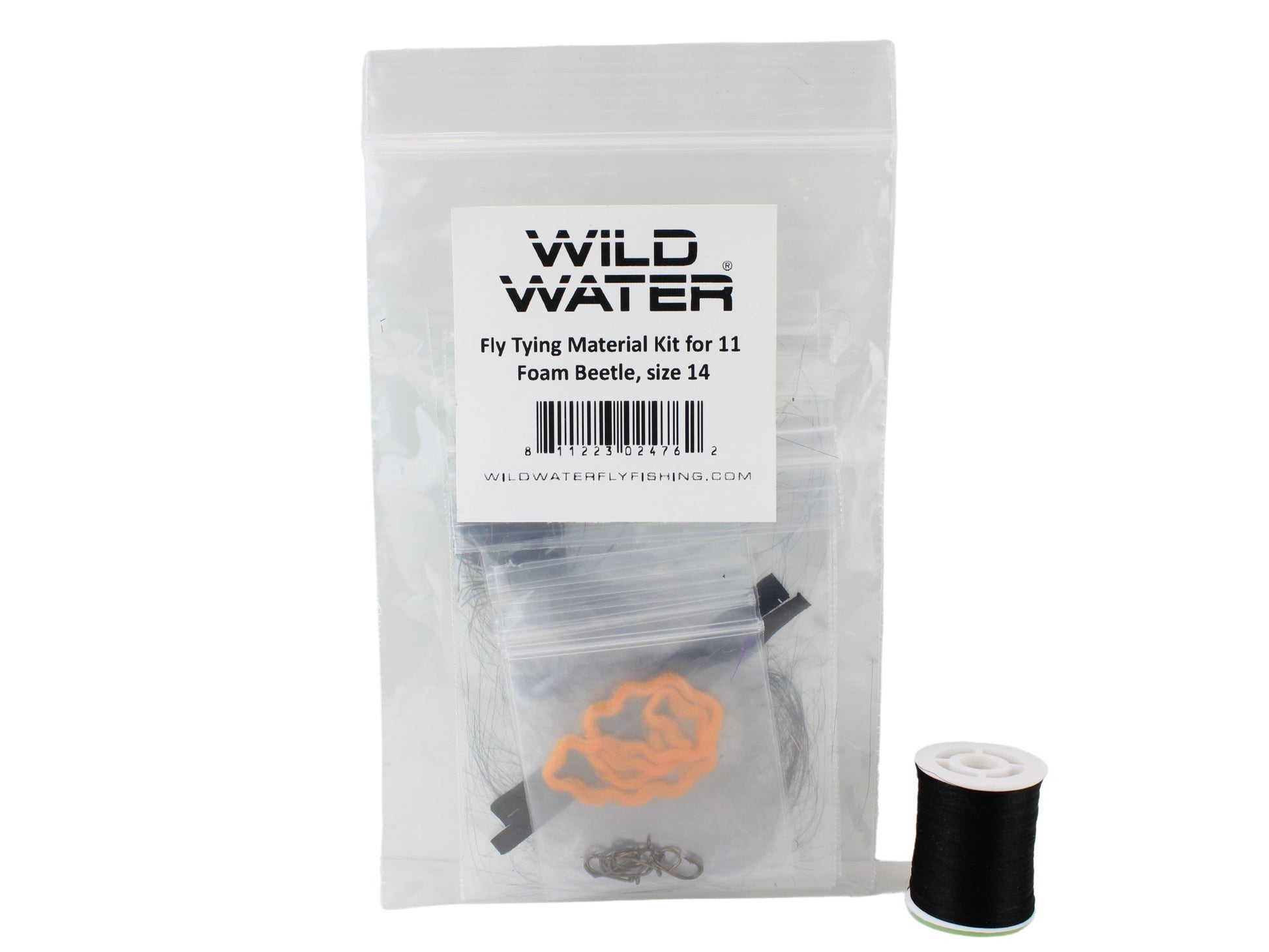 Wild Water Fly Fishing Fly Tying Material Kit, Foam Beetle | SendIt Sailing