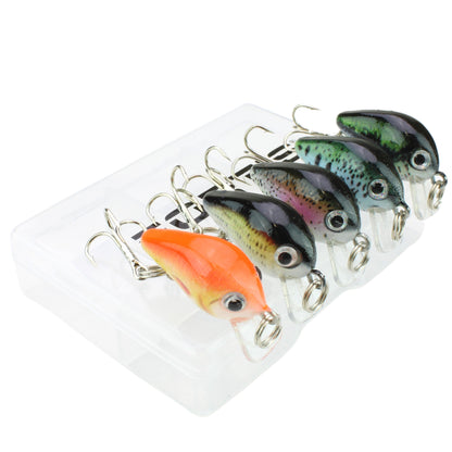 Wild Water Fly Fishing Fortis Mini Crankbait Assortment 3 with 5 Mini Crankbait Lures | SendIt Sailing