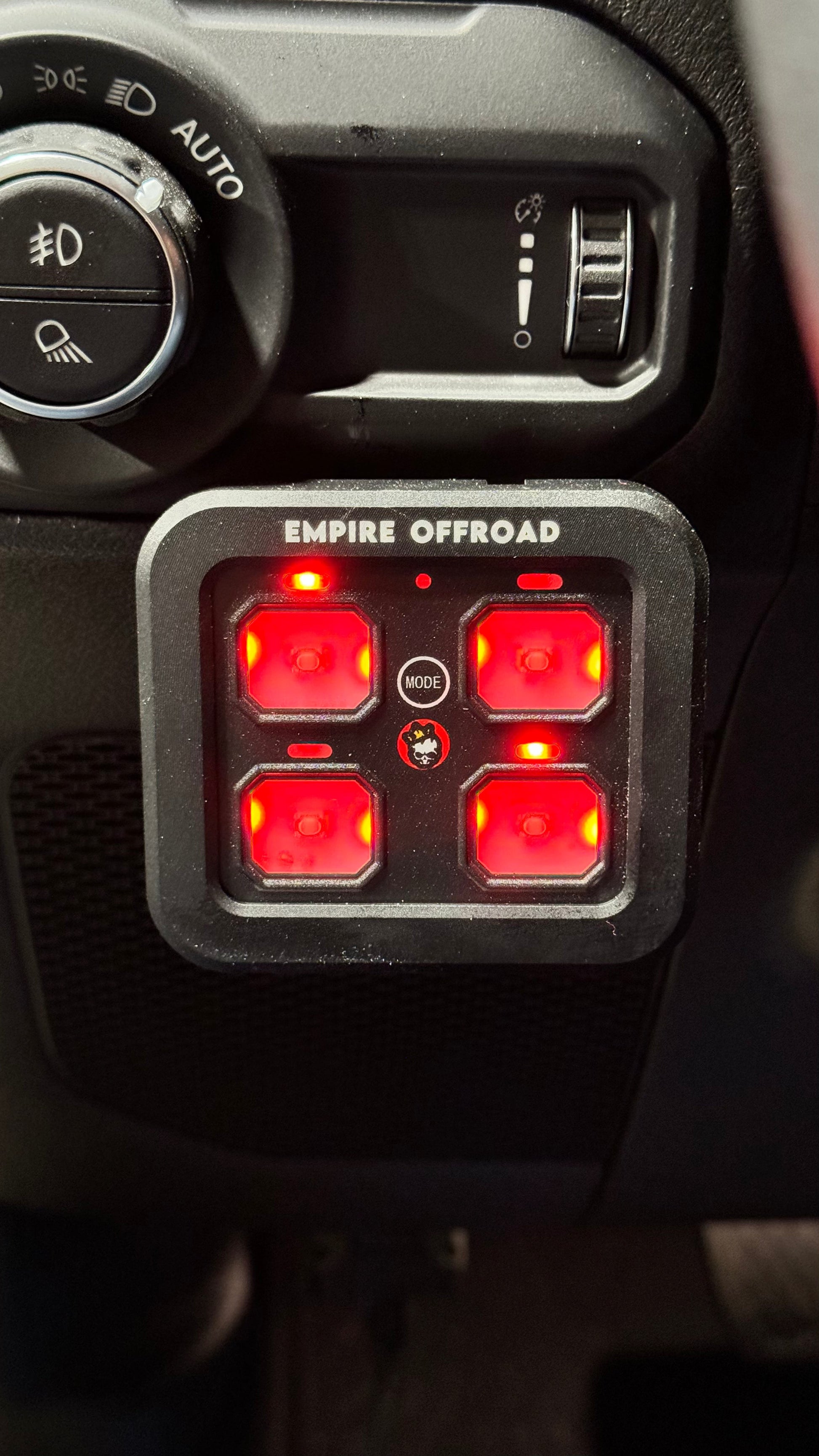 Empire Offroad LED Highrise RGB 4 Channel Universal Switch Panel | SendIt SailingEmpire Offroad LED Highrise RGB 4 Channel Universal Switch Panel