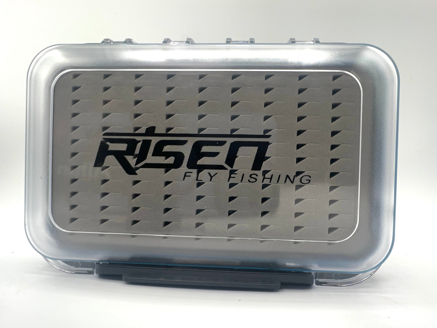 Waterproof fly boxes with gray foam insert