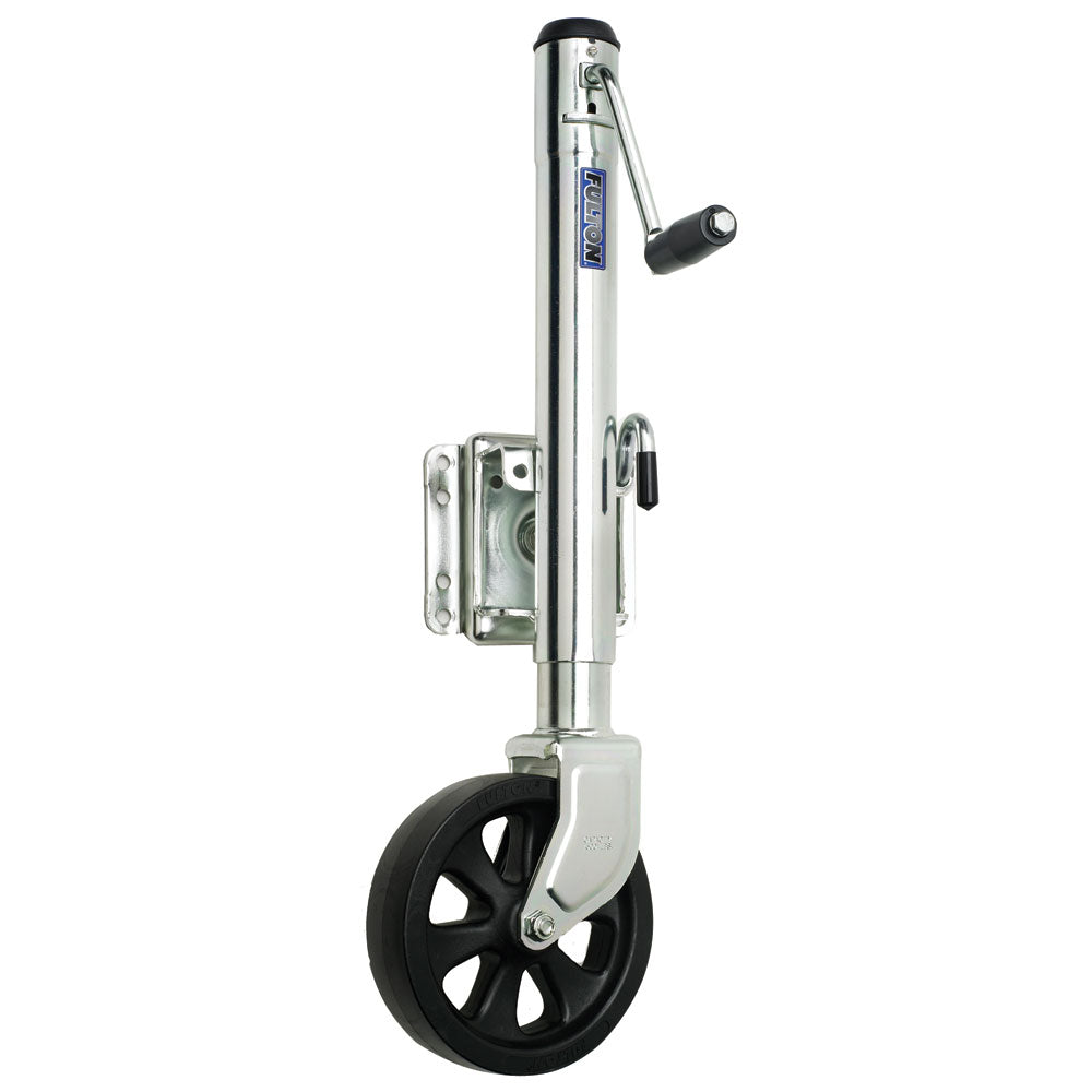 Fulton Single Wheel 1,500lb Bolt-Thru Swivel Jack | SendIt Sailing