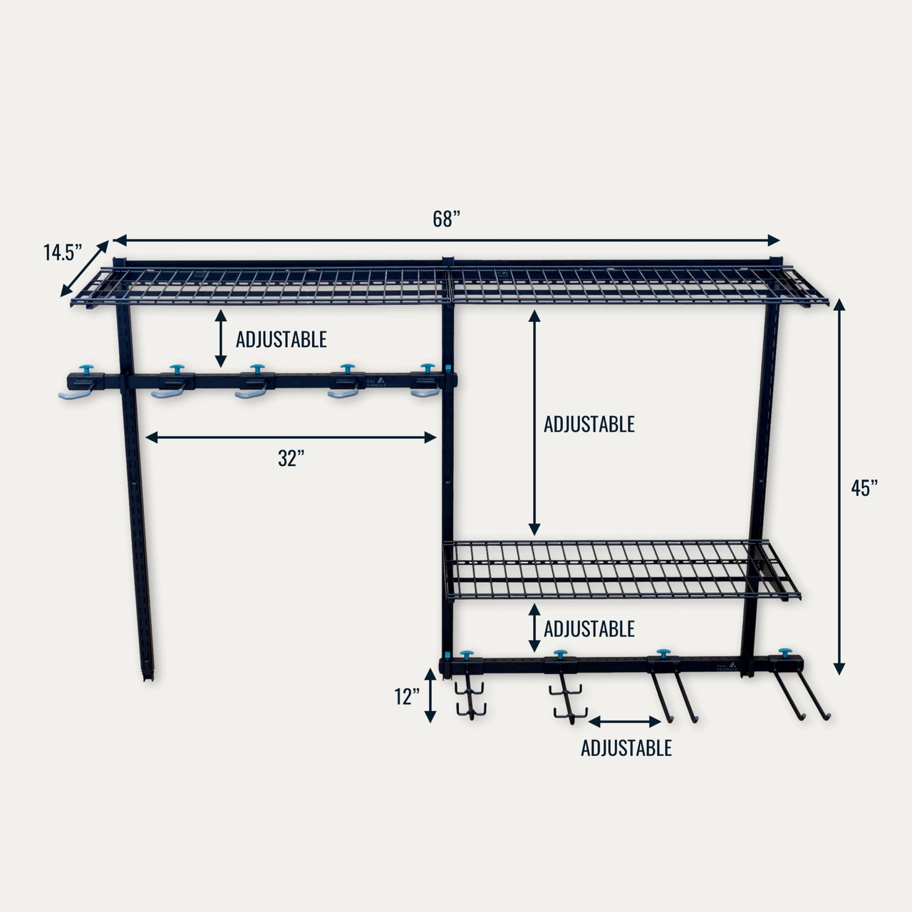 G-Bike Pro | Adjustable Wall Storage System | Holds 500 lbs