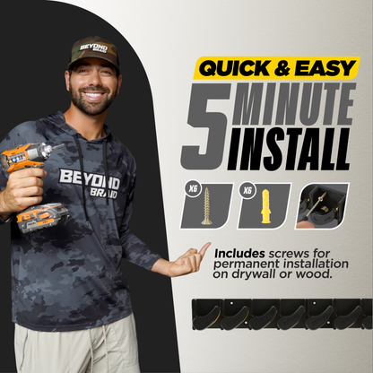 Beyond Fishing GripLock Vertical Fishing Rod Rack