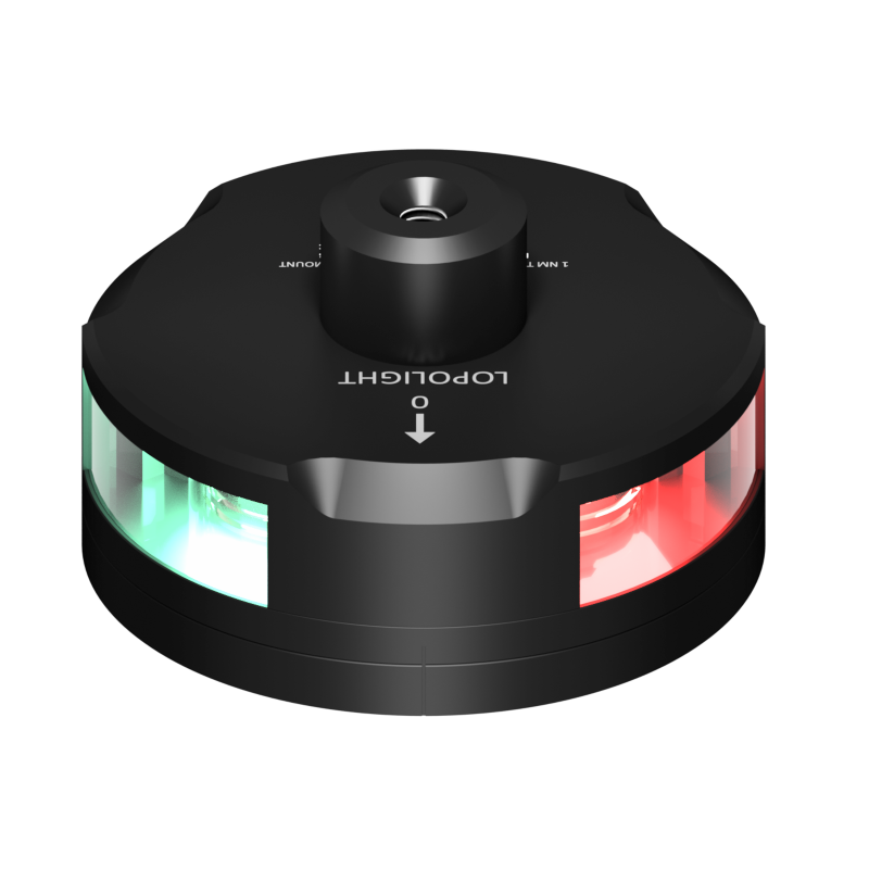Lopolight 1nm Tri-Color with Windex Mount and Light FB Base Black | SendIt Sailing