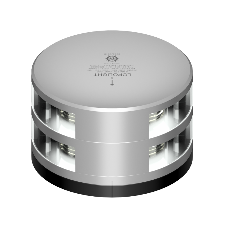 Lopolight 3nm Masthead Double Silver with FB Base | SendIt Sailing