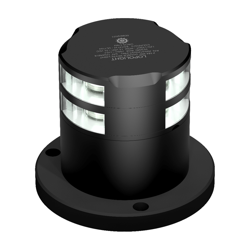 Lopolight 2nm 360 Degree White Double Black | SendIt Sailing