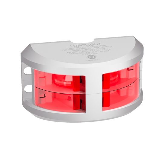 Lopolight 3nm 180 Degree Red Double White Ceramic Coated | SendIt Sailing