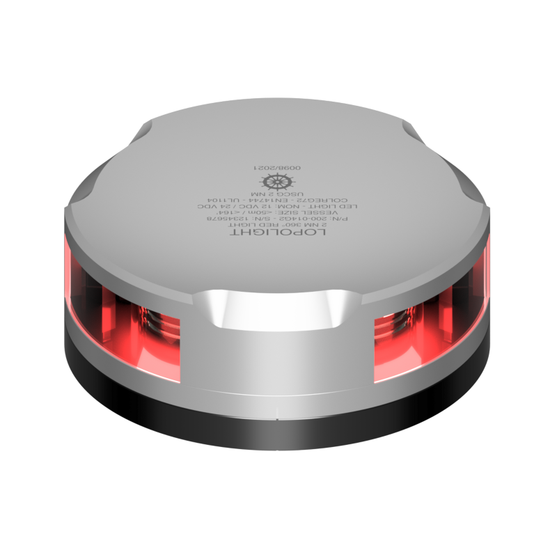 Lopolight 2nm 360 Degree Red Silver with FB Base | SendIt Sailing