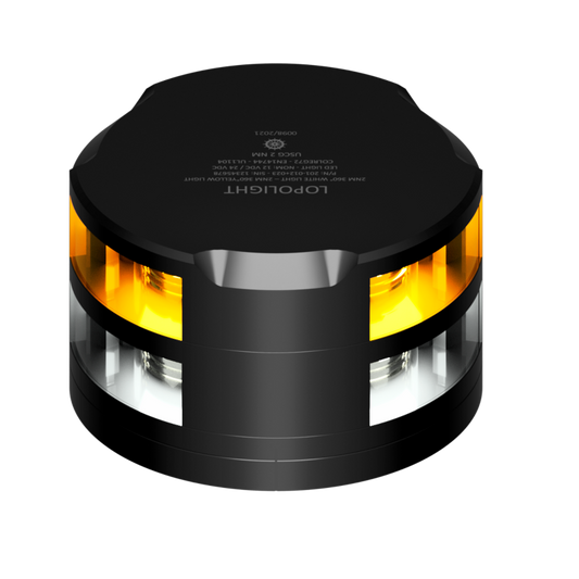 Lopolight 2nm 360 Degree White + Yellow Strobe with FB Base | SendIt Sailing