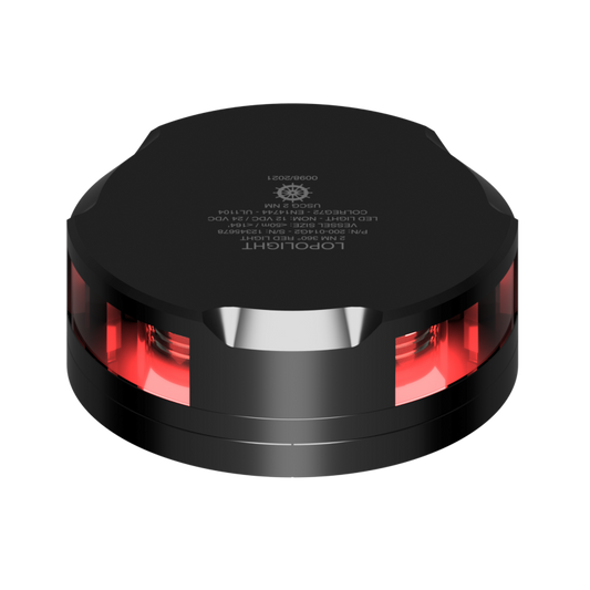 Lopolight 2nm 360 Degree Red Black with FB Base | SendIt Sailing