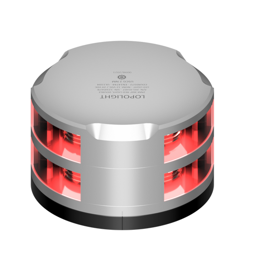 Lopolight 2nm 360 Degree Red Double Silver with FB Base | SendIt Sailing