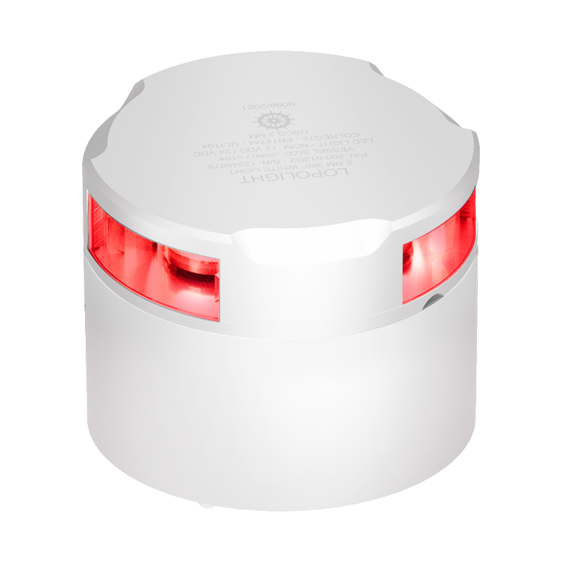 Lopolight 2nm 360 Degree Red White Ceramic Coated | SendIt Sailing