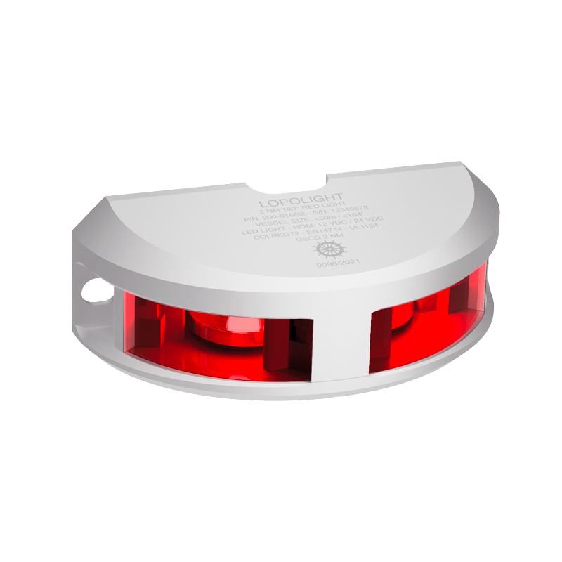 Lopolight 3nm 180 Degree Red White Ceramic Coated | SendIt Sailing
