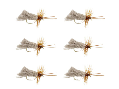 Wild Water Fly Fishing Goddard Natural Caddis, Size 12 (Qty 6) | SendIt Sailing