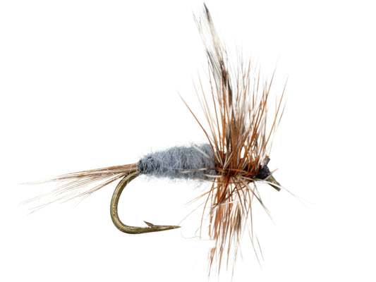 Wild Water Fly Fishing Gray Adams, Size 12 (Qty 6) | SendIt Sailing