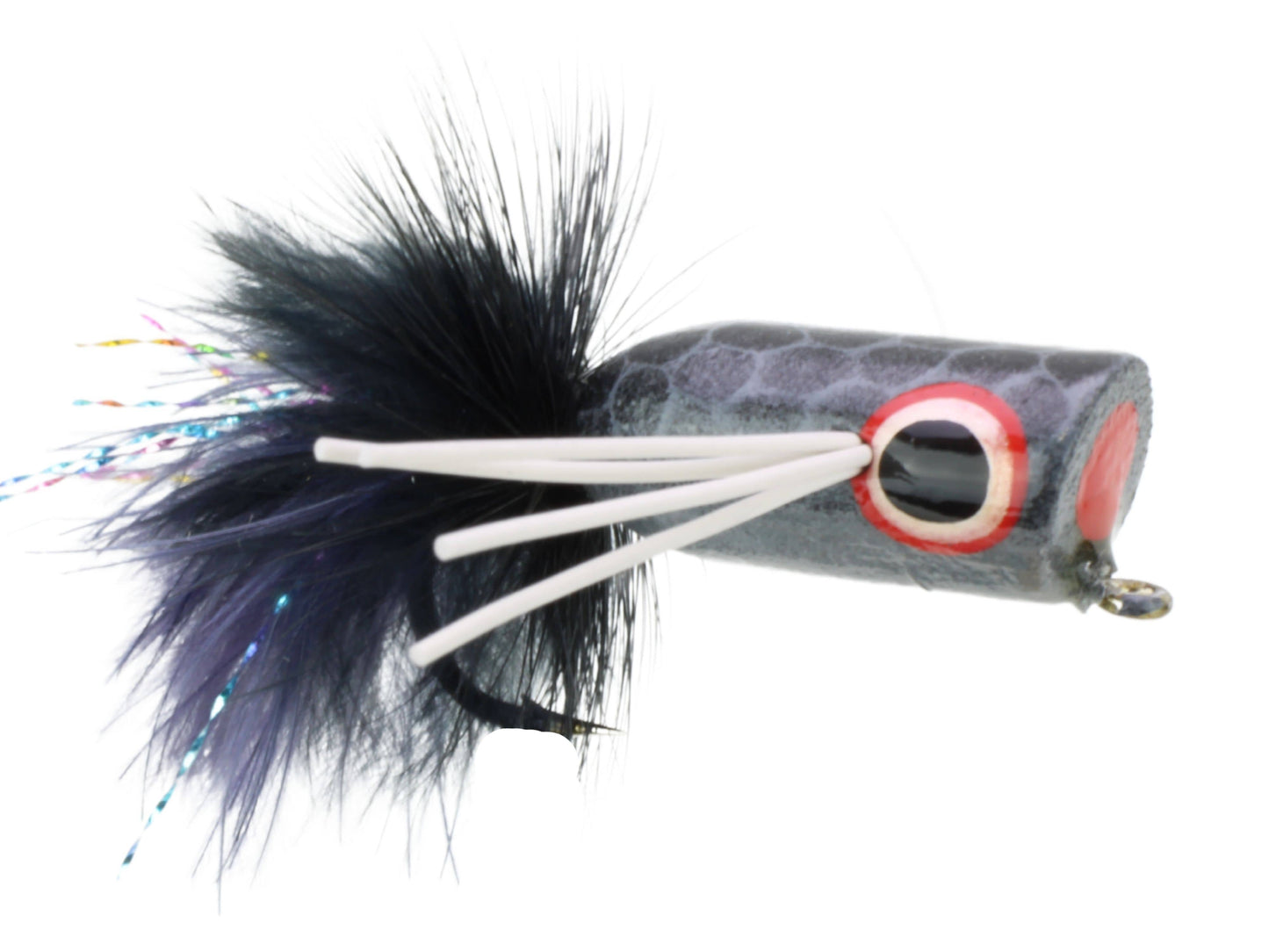 Wild Water Fly Fishing Gray Ghost Bass Popper, Size 2 (Qty 4) | SendIt Sailing