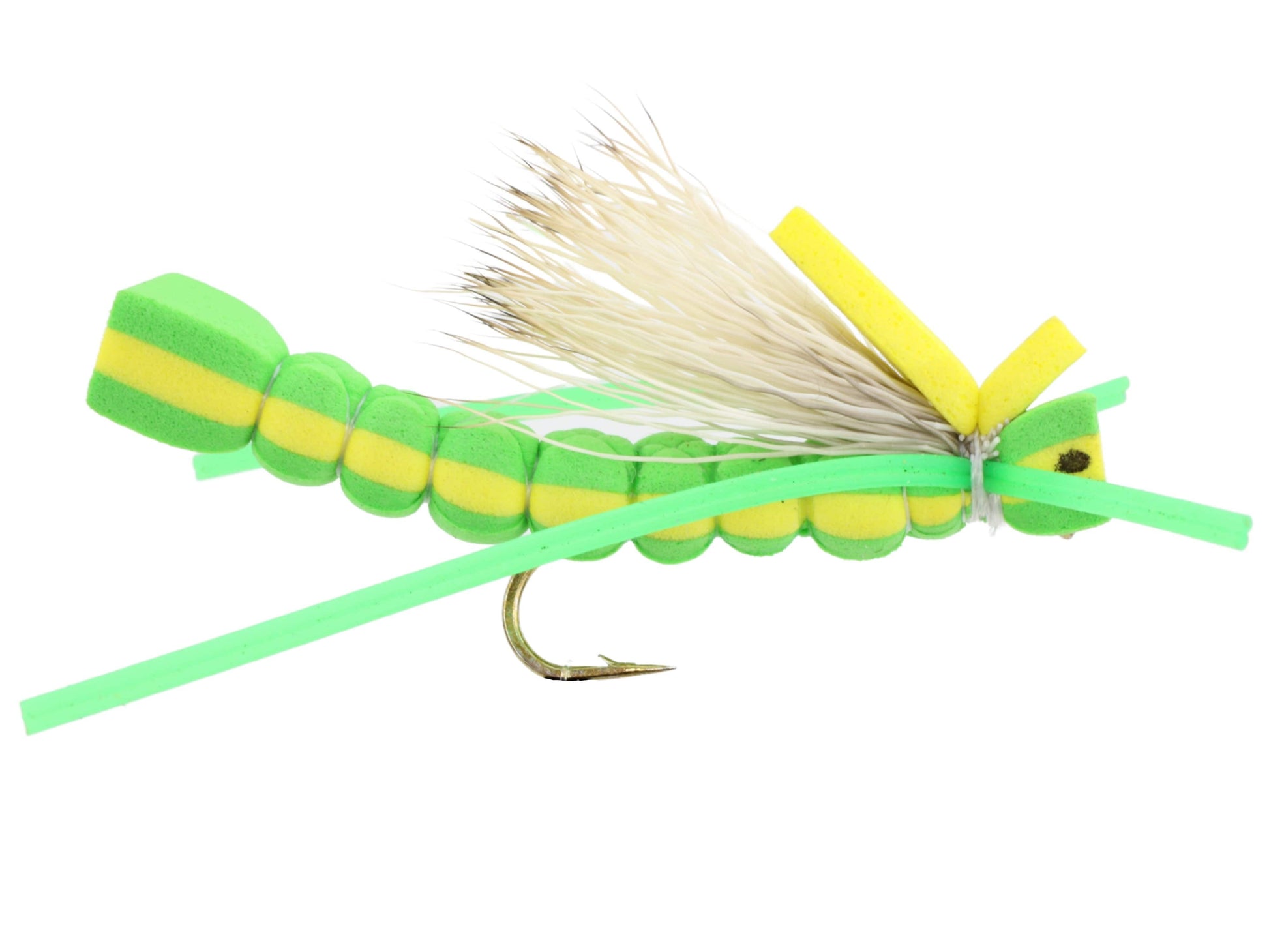 Wild Water Fly Fishing Fly Tying Material Kit, Green Foam Grasshopper | SendIt Sailing