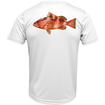 USA Grouper Short Sleeve UPF 50+ Dry-Fit Shirt