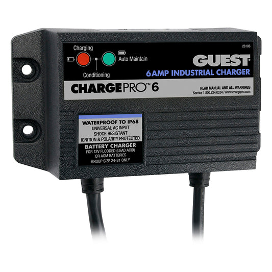 Guest 6A/12V 1 Bank 120V Input On-Board Battery Charger | SendIt Sailing