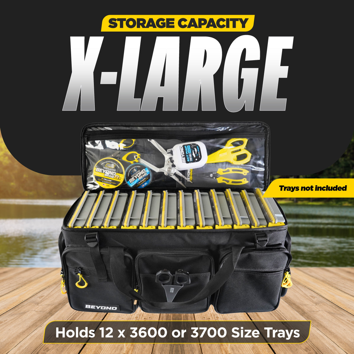 Beyond Fishing Hauler Tackle Bags  With or Without Tackle Box Available in Medium, Large, and Extra-Large