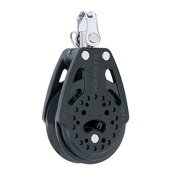 Harken 57mm Carbo Single Ratchet Block with Swivel | SendIt Sailing