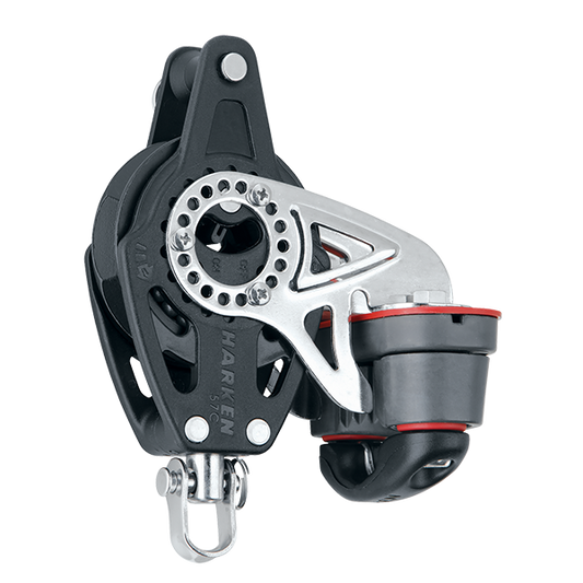 Harken 57mm Ratchet Block Swivel, Becket, Cam Cleat | SendIt Sailing