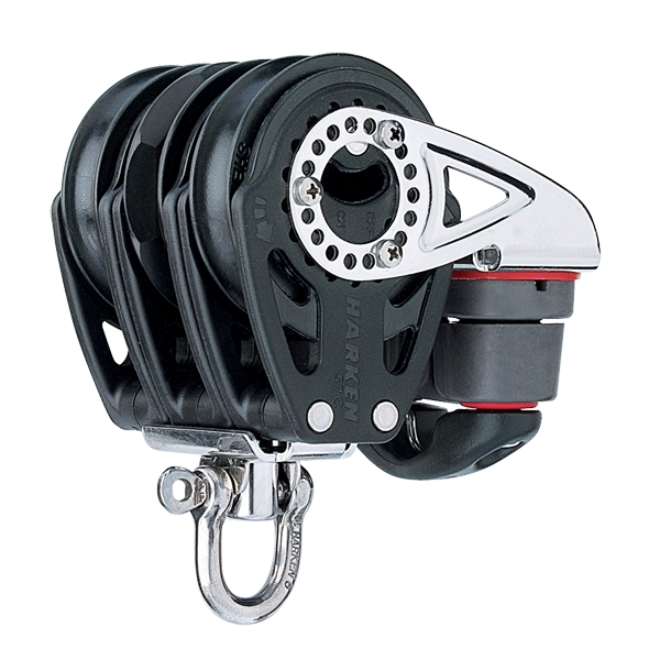 Harken 57mm Triple Ratchet Block Swivel, Cam Cleat | SendIt Sailing