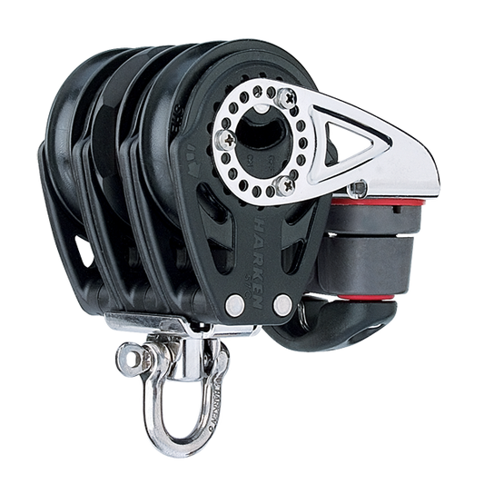 Harken 57mm Triple Ratchet Block Swivel, Cam Cleat | SendIt Sailing