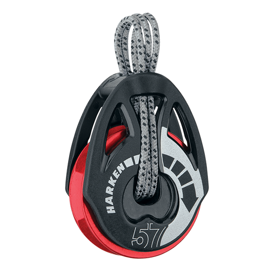 Harken 57mm T2 Soft-Attach Ratchamatic Block Red Sheave | SendIt Sailing