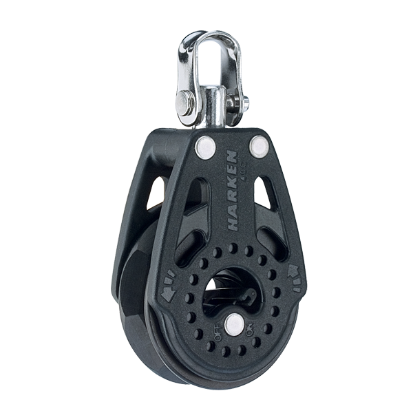 Harken 40mm Carbo Single Ratchet Block with Swivel | SendIt Sailing