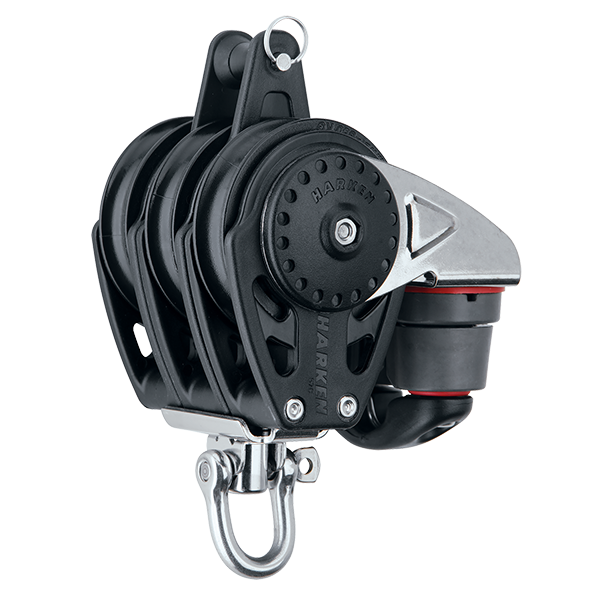 Harken 57mm Triple Block Swivel, Becket, Cam Cleat | SendIt Sailing