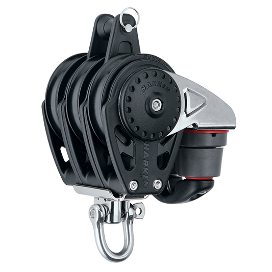 Harken 57mm Triple Block Swivel, Becket, Cam Cleat | SendIt Sailing