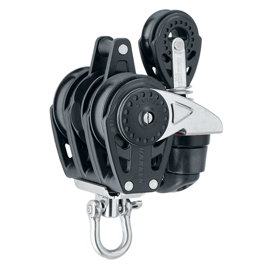 Harken 40mm Triple Ratchet Block Swivel, Becket, Cam Cleat, 29mm Block | SendIt Sailing