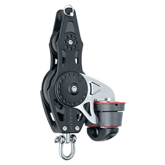 Harken 57mm Fiddle Block Swivel, Becket, Cam Cleat | SendIt Sailing