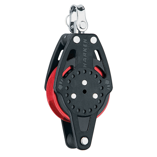 Harken 57mm Carbo Ratchamatic with Becket -Red | SendIt Sailing