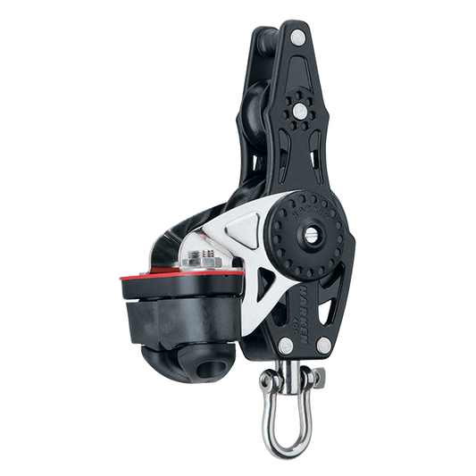 Harken 40mm Fiddle Block Swivel, Becket, Cam Cleat | SendIt Sailing