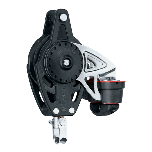 Harken 75mm Ratchamatic Block Swivel, Becket, Cam Cleat | SendIt Sailing