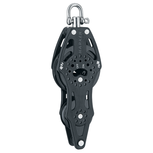 Harken 75mm Fiddle Ratchet Block Swivel, Becket | SendIt Sailing